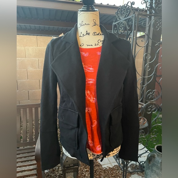 Anthropologie Delicate Ribbed Texture with Zippers on Long Sleeves Blazer XS - Picture 16 of 16